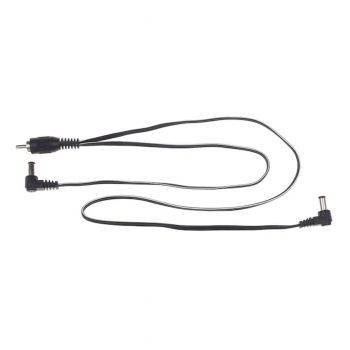 CIOKS Flex 1 2 Way Power Cable - 30/50cm 2.1mm Negative DC Jacks - Black (1035)