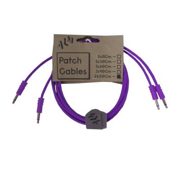 ALM Busy Circuits ALM-PC001x120 Eurorack Patch Cables (2 x 120cm) - Purple