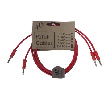 ALM Busy Circuits ALM-PC001x120 Eurorack Patch Cables (2 x 120cm) - Red