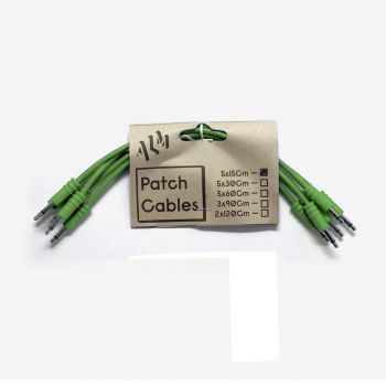 ALM Busy Circuits ALM-PC001x15 Eurorack Patch Cables (5 x 15cm) - Green
