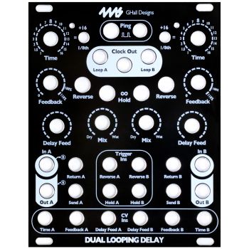 4ms Replacement Panel (Black) - DLD Dual Looping Delay