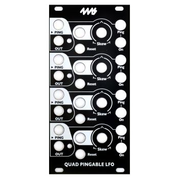 4ms Replacement Panel (Black) - Quad Pingable LFO  (QPLFO)
