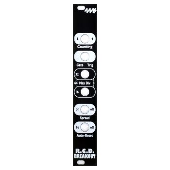 4ms Replacement Panel (Black) - RCD Breakout