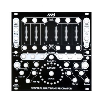 4ms Replacement Panel (Black) - SMR Spectral Multiband Resonator