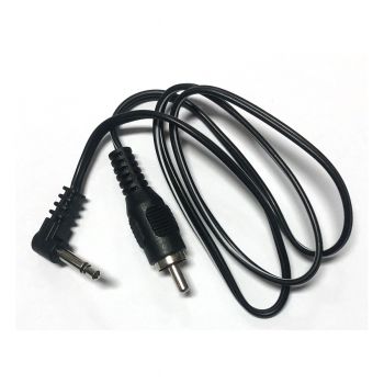 Cioks Flex 5 Power Cable - 50cm 3.5mm Positive Angled 3.5mm Jack - Black (5050)