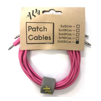 ALM Busy Circuits ALM-PC001x120 Eurorack Patch Cables (2 x 120cm) - Pink
