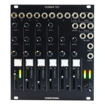 Cosmotronic	Cosmix Pro Eurorack Stereo Mixer Module (Black)
