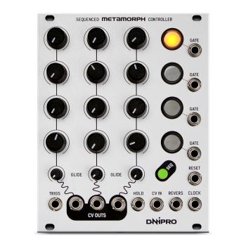Dnipro Modular Metamorph Eurorack CV Sequencer Module (Silver)