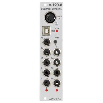 Doepfer A-190-8 Eurorack USB/MIDI to Sync Module