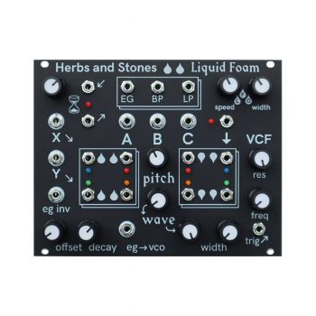 Herbs & Stones Liquid Foam Eurorack Synth & Sequencer Module