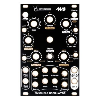 4ms Replacement Panel (Black) - Ensemble Oscillator