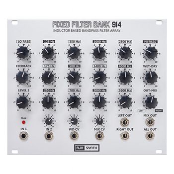 AJH Synth FFB914 Fixed Filter Bank Eurorack Module (Silver)