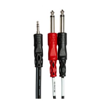 Hosa CMP-153 Stereo 3.5mm to 2 x 1/4" Jack Cable (1M)