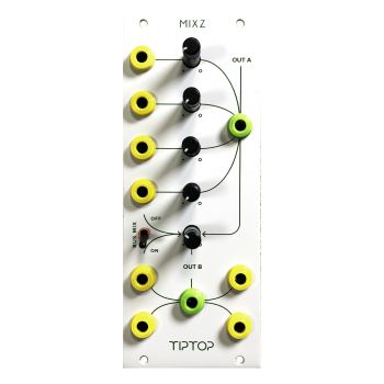 TipTop Audio MixZ Low Noise Dual Mixer Eurorack Module (White)