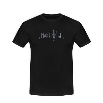 Make Noise Logo T-Shirt (Black w/ White Logo) - Large