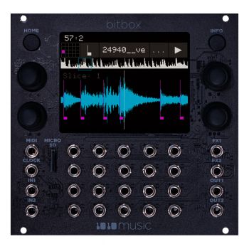 1010 Music BitBox MK2 Eurorack Sampler Module (Black)