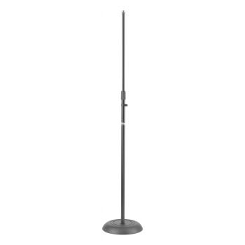 Stagg MIS−1120BK Floor-Standing Round Base Mic & Speaker Stand (Adjustable Height)