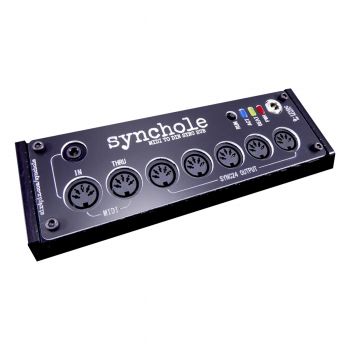 Sixty Four Pixels Synchole MIDI to SYNC24 (Din Sync) Convertor