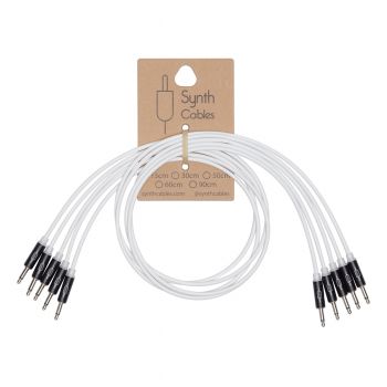 Synth Cables	Eurorack LED Patch Cables (5 x White) - 30cm