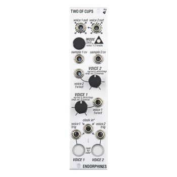 Endorphin.es Two Of Cups Eurorack Dual Sample Player Module (Silver)