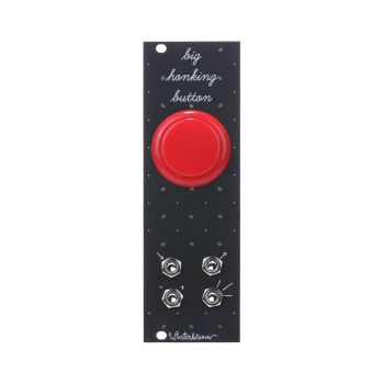 Winterbloom Big Honking Button Eurorack Sample Trigger Module (Black/Red)